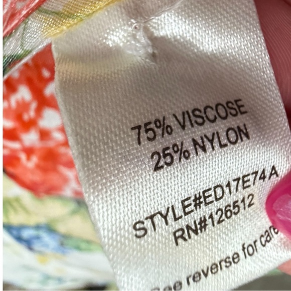 Aratta Silent Journey Floral Tunic Dress Lace-Up Back Boho Cottagecore - Picture 12 of 13